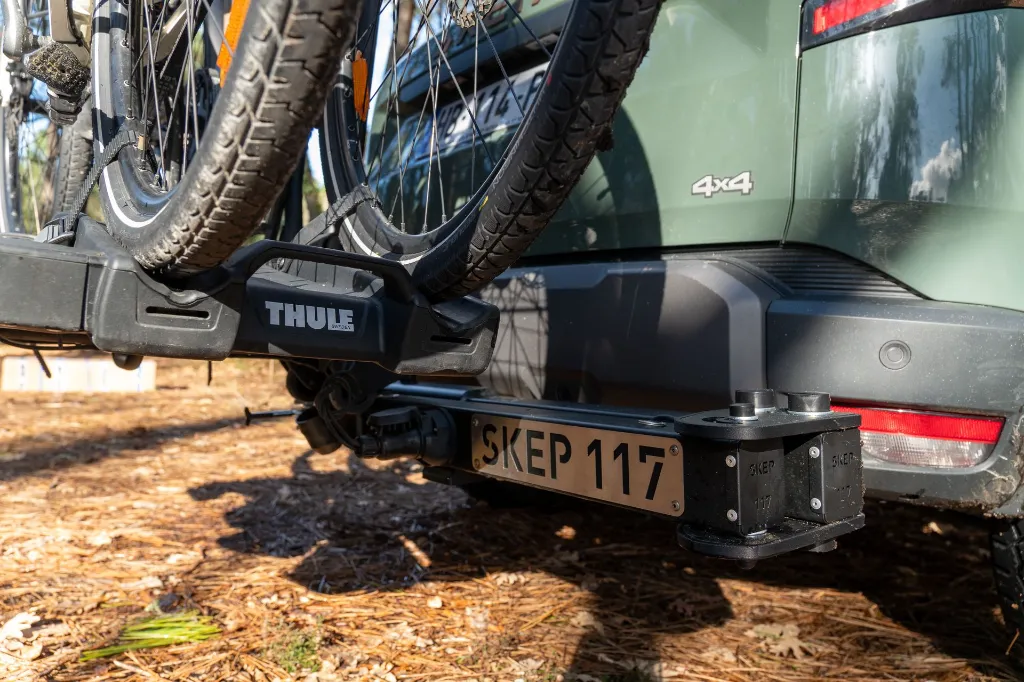 SKEP117 sur porte-vélo Thule